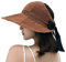 YJZQ Femme Chapeau Visière en Paille Capeline Plage Casquettes Visières Serre-Tête Chapeau Golf Chapeau de Soleil pour Vacances Piscine