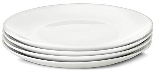 4 Frühstücksteller weiß Teller Porzellan Kuchenteller