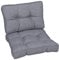 OUTLIV Lounge Ersatzkissen für Mittelmodul, 60 cm, Sitz- und Rückenkissen Set, Baumwolle/Polyester, Waschbar, des. 803 Grau-Meliert, 60x60x10 cm