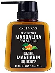 OLIVOS Natural olive oil mandarin liquid soap 450ml
