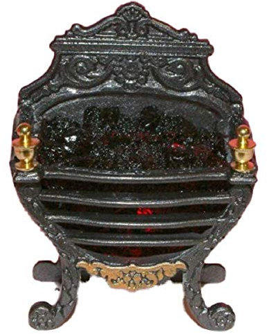 Glow Well Fires Puppenhaus Kunstvolles Georgischer Leuchtendes Kohle Feuer Miniatur Kamin Zubehör 12V