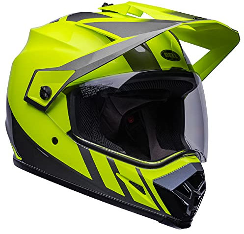 Bell MX-9 Adventure MIPS Helm (Dash Hi-Viz Gelb/Grau – klein)