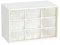 Small Plastic Organiser with Transparent Drawer, 3 Layer 9 Drawers Makeup Organizer Cosmetic Storage Boxes, Suitable to Store Cosmetics Jewelry All Kinds Of items For Kitchen, Bedroom, Dorm, White