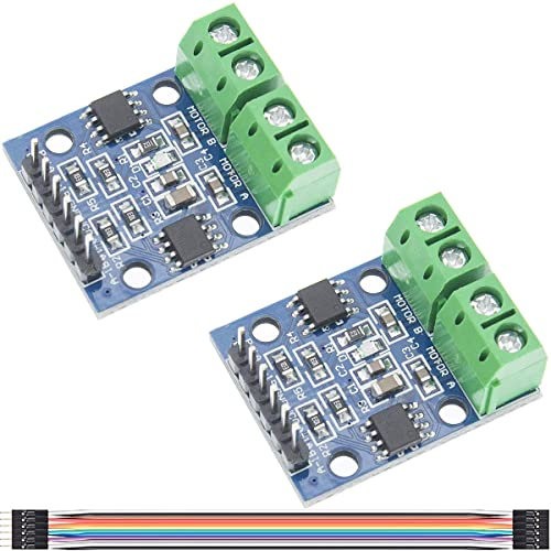 Youmile 2 Stück HG7881 800mA Dual DC Motor Treiber Controller Board mit DuPont-Kabel zum gleichzeitigen Antrieb von 2 Gleichstrommotoren oder 1 4-Draht-2-Phasen-Schrittmotor