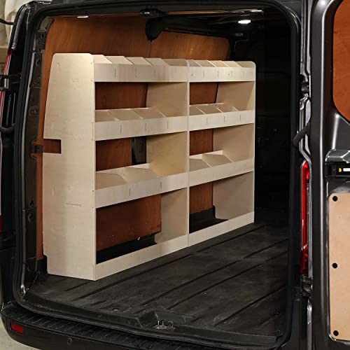 Vanify - Kompatibel mit Ford Transit Custom L1 2012+ Fahrzeugeinrichtung Fahrzeugregale, komplette Fahrerseite Regal