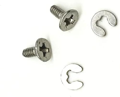 Kocak Gold 2 Pair Battery Back Cover Screws Bolt Washer for 3DS XL LL,faceplate Cover Screw for New 3DS LL XL/New 3DS
