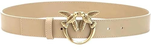 Pinko Damen Love Berry H3 Belt Kalbs-Set Gürtel, N17u_pink pink-Shiny Gold, XS