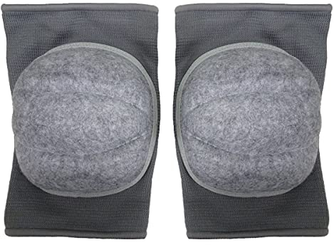 Playwell Ginocchiere o gomitiere imbottite di alta qualità per MMA, colore grigio, misura M