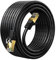 Qxcynsef Outdoor Cat 6 Ethernet Cable 50M,Cat6 Internet LAN RJ45 Shielded-550-Mhz Waterproof Direct Burial Network Cable (Black, 50M)