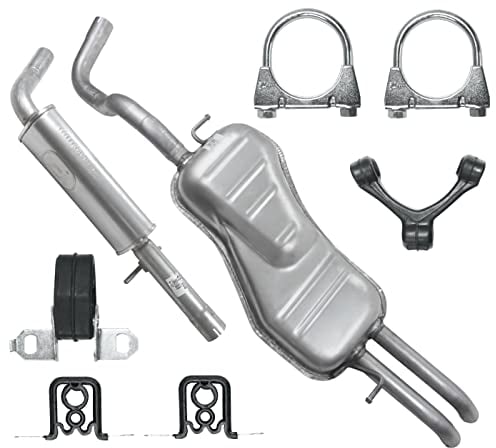 Polmo Schaldampferset Auspuff für Seat Toledo 2 II Octavia 1 I VW Bo-ra 1 I Golf 4 IV 1.8 2.3 2.0