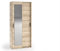 MargaretHadas24 Garderobenschrank Vanessa I 90 cm Garderobe Schrank Spiegel Schlafzimmer Jugendzimmer (Sonoma, 90cm)
