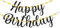 Vorbespanntes schwarzes Happy Birthday Banner mit Lichtern – leuchtendes Geburtstagsschild für Männer – perfekte Happy Birthday Dekorationen – Happy Birthday Banner