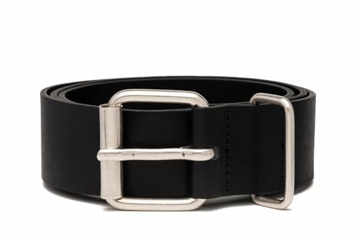 Replay Herren Gürtel aus Leder, Black 098 (Schwarz), 85