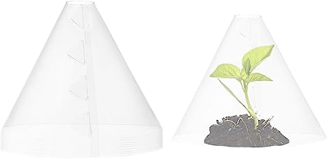 Rianpesn Garten-Cloche-Pflanzenschutz | Pflanzenschutzkuppel | Transparente und Wiederverwendbare Gartenglocken, schützen vor Tieren, Schnecken, Sonne und Frost