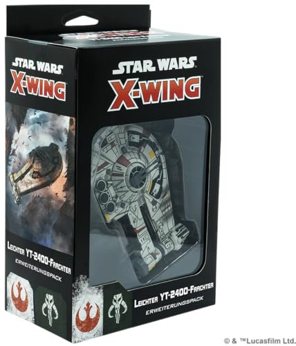 Atomic Mass Games, Star Wars: X-Wing 2. Edition – Leichter YT 2400 Frachter, Erweiterung, Tabletop, 2 Spieler, Ab 14+ Jahren, 30-45 Minuten, Deutsch