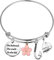 PLITI Inspirierendes Armband mit der Aufschrift Princess, inspiriert von Vaiana, Märchengeschenk, She Believed She Could So She Did, M, Edelstahl