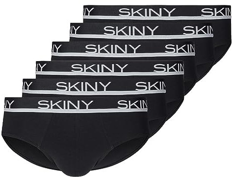 Skiny - Cotton - Slip/Unterhose - 6er Pack (XXL Schwarz)