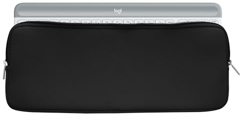 kwmobile Tastatur-Hülle kompatibel mit Logitech MK470 - Neopren Schutzhülle Case Tasche für Tastatur - Neoprentasche für Keyboard - Schwarz