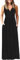 AUSELILY Maxikleid Damen Sommer Ärmellos Kleid Lang Elegant tiefem V-Ausschnitt Abendkleid mit Taschen Schwarz M