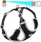 ThinkPet Hundegeschirr, reflektierend, atmungsaktiv, weiches Air-Mesh mit QR-Code, Hundemarke, Erstickungsfrei, für Welpen, kleine, mittelgroße Hunde und Katzen, Größe S, Schwarz