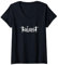Damen Cooles Pilates T-Shirt mit V-Ausschnitt