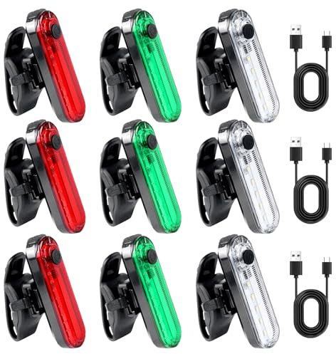 Vegena Navigationslicht Für Boote, Boots Navigationslichter, 9 Stück Unterwasser LED, LED Navigationslichter für Boote, LED Wasserdichte Bootslichter für Kajak Boot Yacht Kanu, Rot, Grün, Weiß