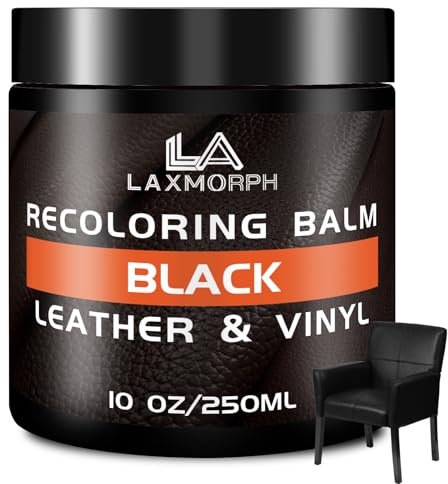 Leather Recoloring Balm Black Leather Color Restorer for Couches,Leather Dye Paint Leather Color Restorer Leather Fade Scratch Repair for Car Seats Furniture Shoes Boots Purse Jacket Belt Gloves