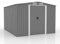 CONCEPT USINE | Abri de Jardin 8.08 m² Jura Gris | Cabane Extérieure | Structure Résistante en Métal | Idéal pour Rangement Outils, Vélos et Equipements de Jardin | Spacieux, Solide, Robuste