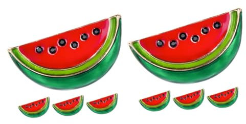 HONMEET 8 Stk Fruchtbrosche Frauen-pullover-clip Süße Emaille-pins Cartoon-fruchtnadel Frucht-emaille-pin Schalklammern Damen Strickjacke Clip Niedliche Obstnadeln Brosche Clips Legierung