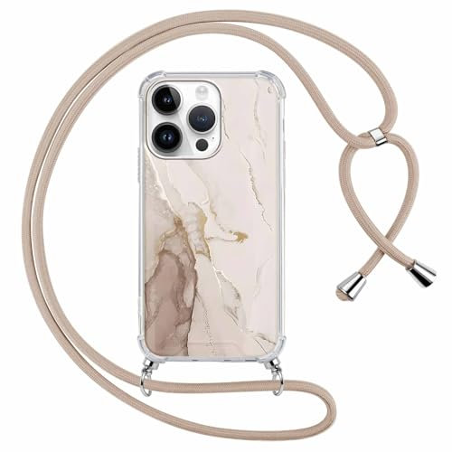Yoedge Handyband Handyhülle für iPhone 11 Pro Max 6,5 Hülle mit Band, Durchsichtig Aesthetic Muster Marmor Mädchen Case mit Kordel zum Umhängen, Weiche Silikon TPU + PC Stoßfest Schutzhülle Cover,03