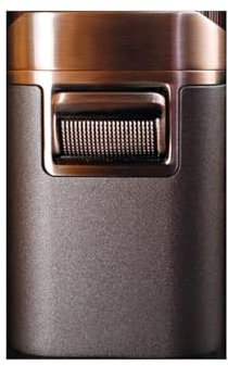 DGHNBMGNG Encendedor de Metal a Prueba de Viento, encendedores portátiles con Tapa abatible, Resistentes a Altas temperaturas, con Llama Azul cuádruple, adecuados for Salir y Acampar.(Brass)