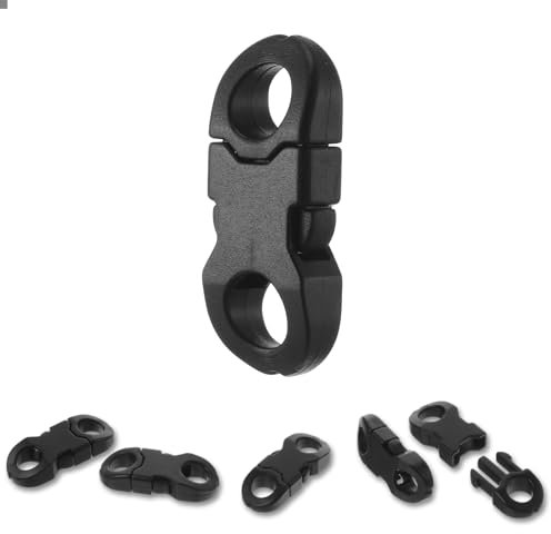 30 Pièces Mini Boucles de Sécurité en Paracorde Ouverture Latérale en Plastique pour Parachute Bracelet Collier Bricolage Accessoires de Boucle de Sangle D'appareil Photo