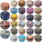 MALLOOM 28 Pièces Boîtes à Bougie avec Couvercle, Pots à Bougie Vides de 2,5oz, Contenants Ronds en Métal pour Fabrication de Bougies DIY, Arts & Crafts, Rangement