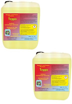 2x 5 L Teppichreiniger Polsterreiniger Shampoo Waschsauger Textilreiniger Leder