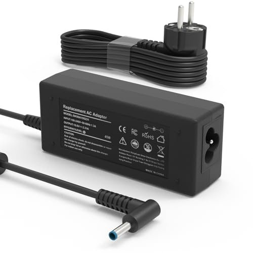 45W Chargeur HP Ordinateur Portable pour Elitebook 840 850 Probook 440 450 G3 G4 G5 G6 G7 G8 Pavilion x360 11 13 15 17 Stream 11 14 Envy/Spectre X360 13 15 Notebook Alimentation Adaptateur