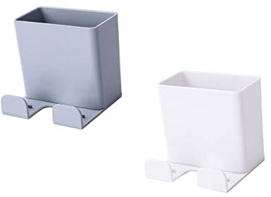 Uonlytech 2pcs Multi-functional Phone Charging Stand Wall Storage Usb Socket Phone Mount Charger Plug Holder
