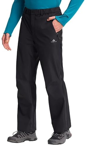 Pioneer Camp Regenhose Herren Wasserdicht 20000mm Fahrrad Überhose Winddichte Atmungsaktiv 3-lagige Verschweißt Outdoor Radhose Seite Full Zip Beinzip fur Trekking Outdoor