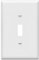 ENERLITES Toggle Light Switch Wall Plate, 1-Gang 4.88 x 3.11, Mid-Size, UL Listed, 8811M-W, White