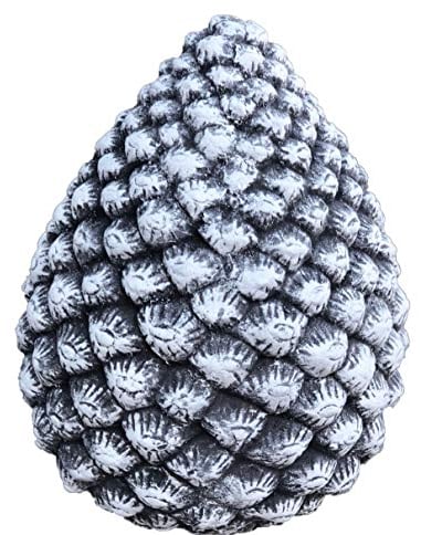 stoneandstyle Stein Zapfen Tannenzapfen Deko, massiver Steinguss, Frost- und wetterfest bis -30°C