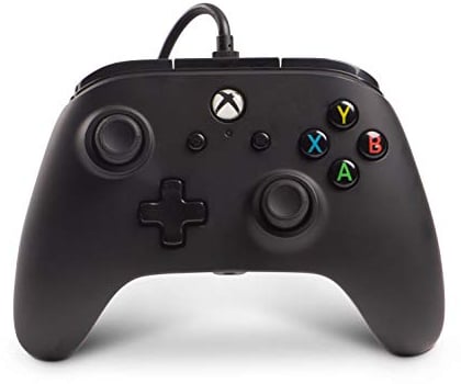 PowerA - Mando con cable para Xbox One, One S, One X y Windows 10, licencia oficial de Microsoft, color negro