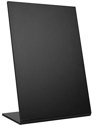 DISPLAY SALES Kreidetafel L-Aufsteller für Tisch und Theke DIN A4 [10 Stück] wiederverwendbar aus PVC