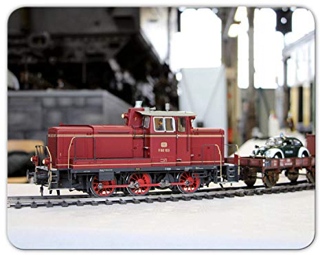 Addies Mousepad 'Modelleisenbahn' schönes Mauspad Motiv mit Kautschuk Untermaterial, 24x19cm - MP03