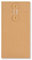 Umschlag DL, 220 x 110 mm, Braun, Bindfadenverschluss, Kraftpapier, Versandtasche, Kuvert - 10 Stück/Pack