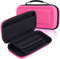 Mivofun Étui de voyage rigide pour Nintendo Switch, coque en EVA résistante à l'eau, sac de transport, pochette portable pour console Nintendo Switch et accessoires de jeu (rose)