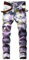 QZH.DUAO - Jeans in denim mimetico da uomo - viola - 49