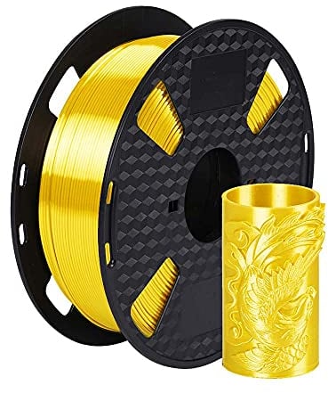 Brillante Brillo PLA Filamento 1.75 mm 1KG 2.2LB Para Impresora 3D - Sedoso Metálico Amarillo Oro Plata Cobre - CC3D Seda Dorado