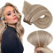 Hetto Tressen Extensions Echthaar 100g 55 cm Weft Extensions Echthaar Highlights Mittel Blond to Licht Blond Sew in Remy Gerade Invisible Doppelt-Tressen Weave Haarverlängerung #18/613