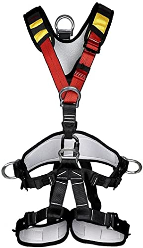 Klettergurt Vollkörper, Mehrzweck Klettergurt Taille Hüfte Schutz Gürtel, Ganzkörper Sicherheitsgurt Auffanggurt Absturzsicherung Körperklettergurt für Bergsteigen, Baumklettern, Wanderung