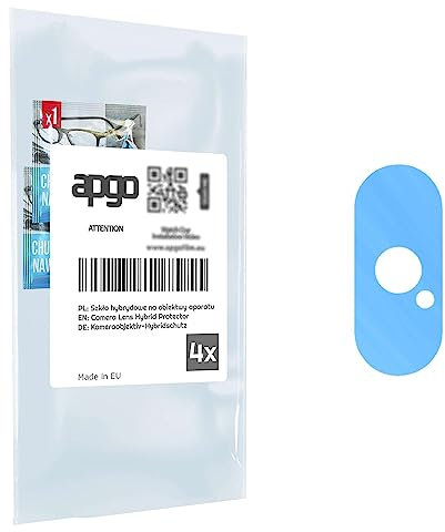 apgo 4x Protezione Ibrida in Vetro per Lenti Fotocamera, Protettore per Lenti Fotocamera per Apple iPhone XS Max, Protezione per la Fotocamera, Protettore per Lenti Fotocamera 9H