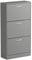 Vida Designs 3 Drawer Shoe Cabinet Cupboard Shoe Storage Organiser Pull Down Wooden Furniture Unit (Grey)